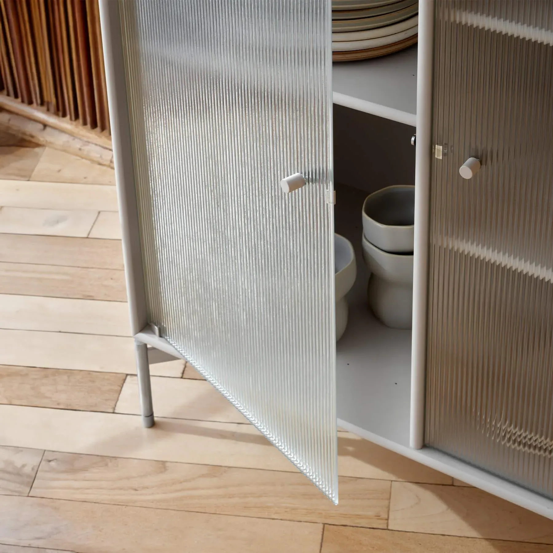 Medium Storage Cabinet with Glass Doors - Graphic