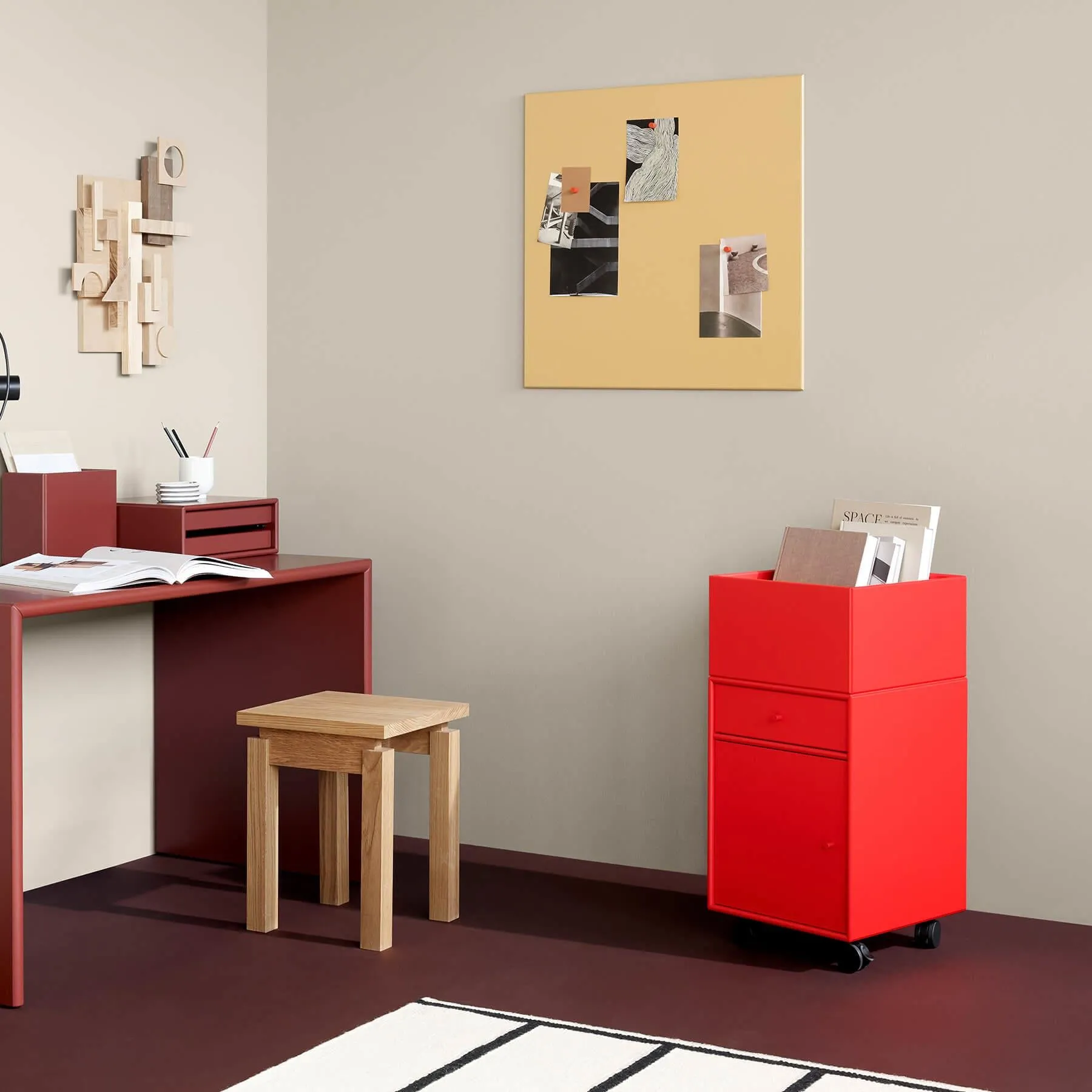 Mobile Storage Unit with Castors - Parsley