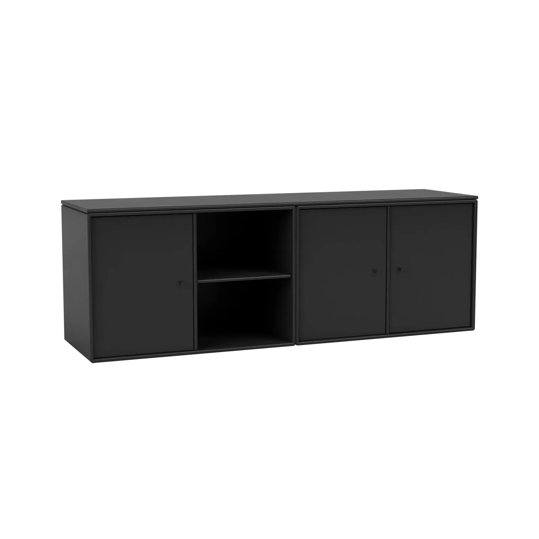 Modular Lowboard with Storage - Black