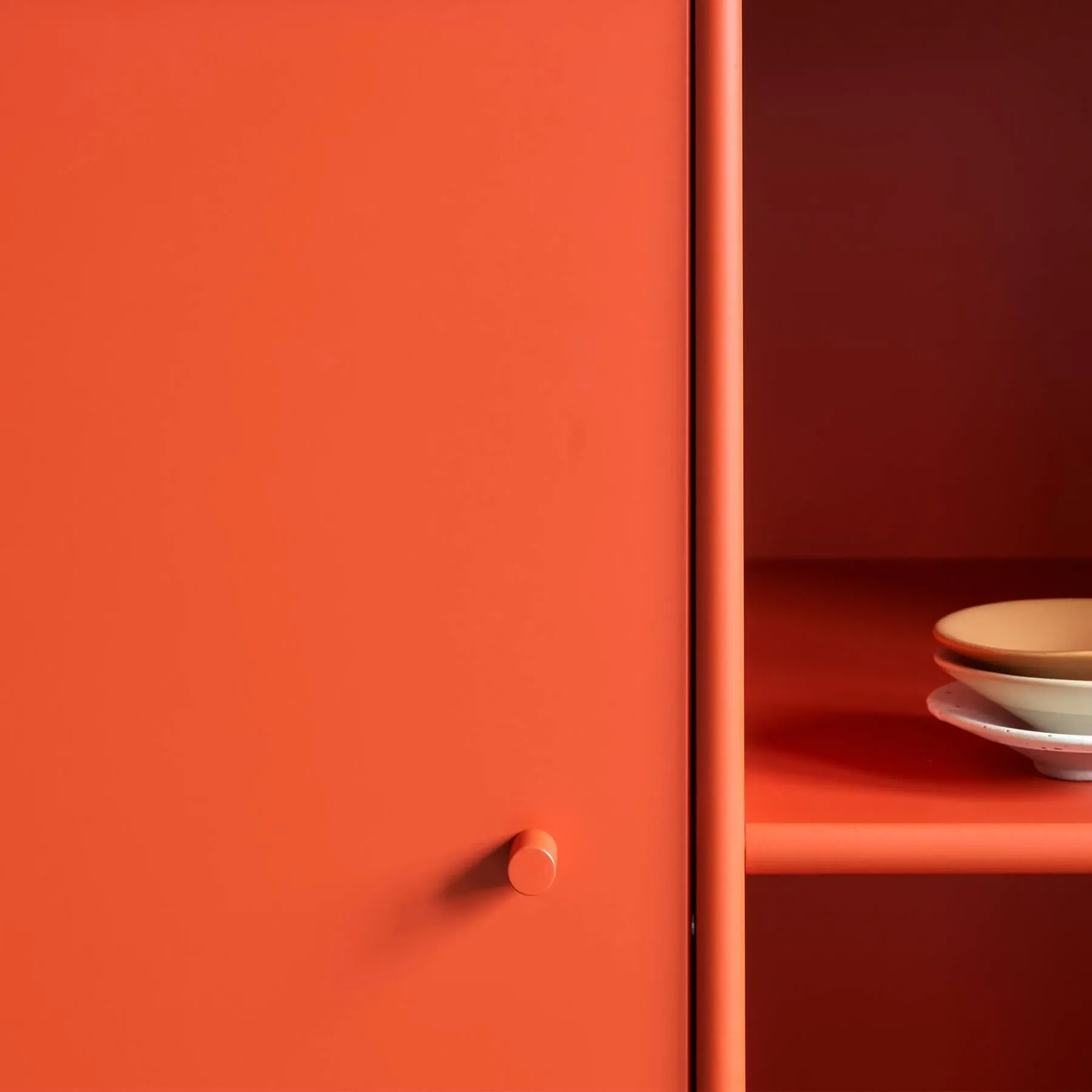 Modular Lowboard with Storage - White