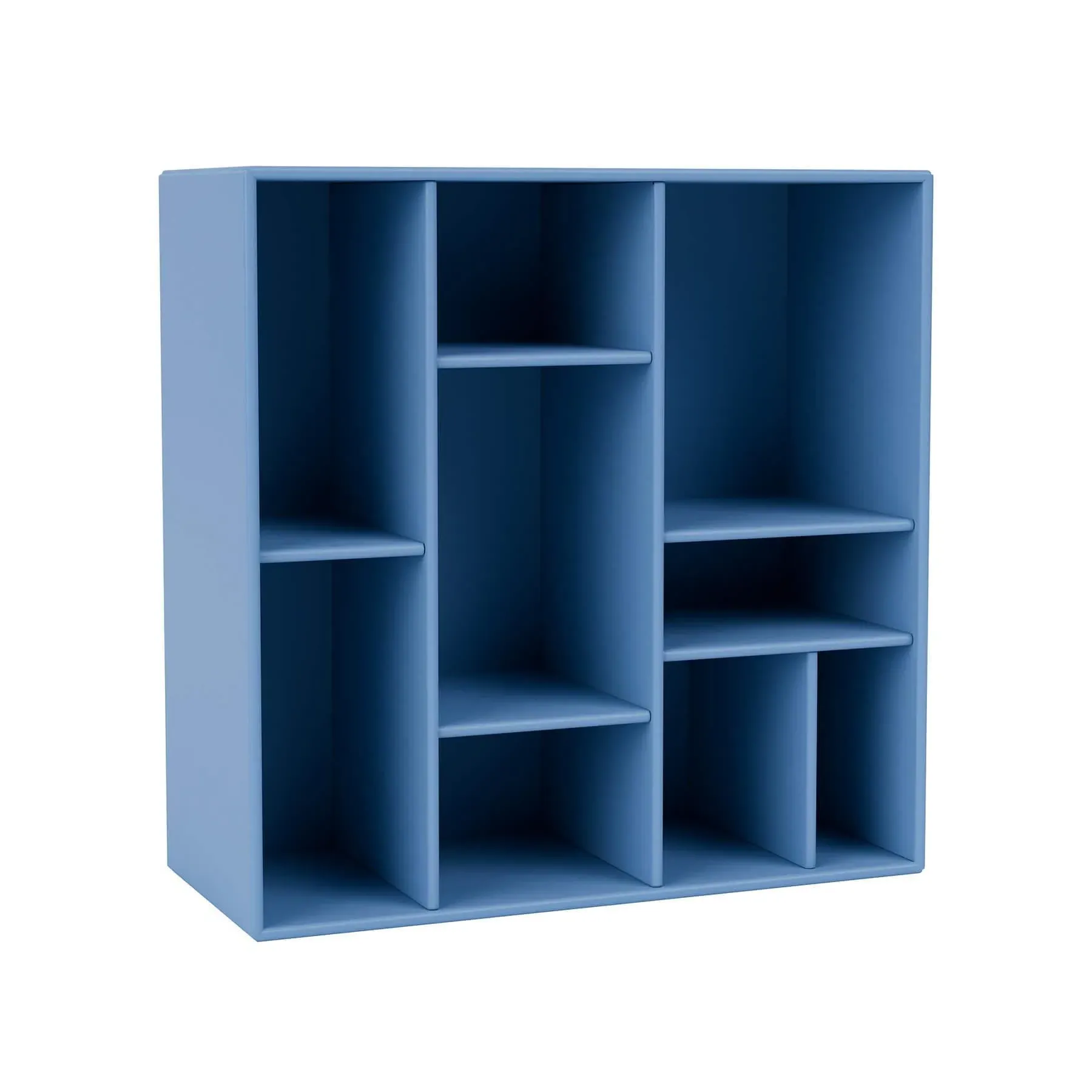 Modular Shelving Unit with Compartments - Azure