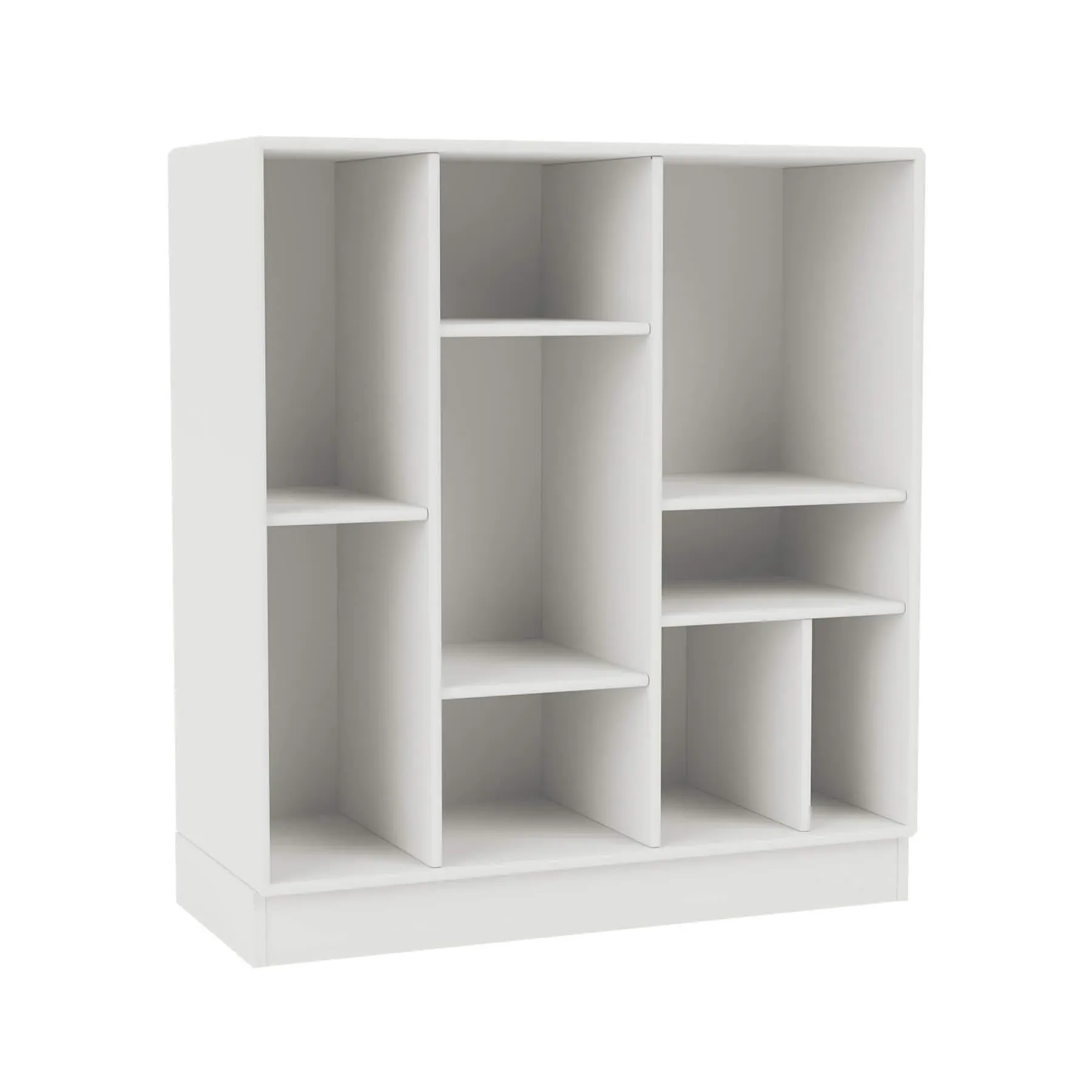 Modular Shelving Unit with Plinth - White