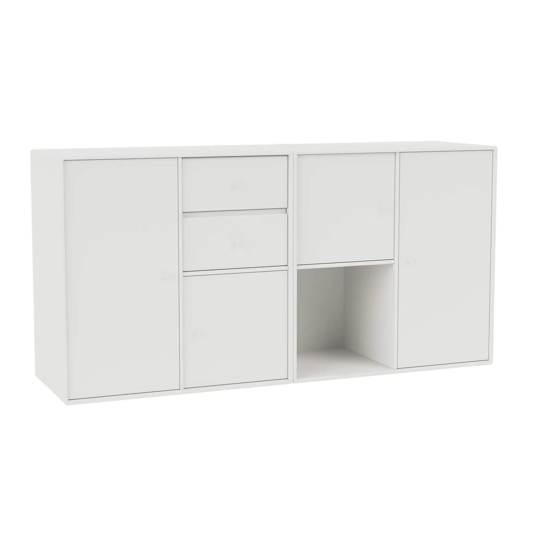 Montana Couple Sideboard with Wall Mount - White image