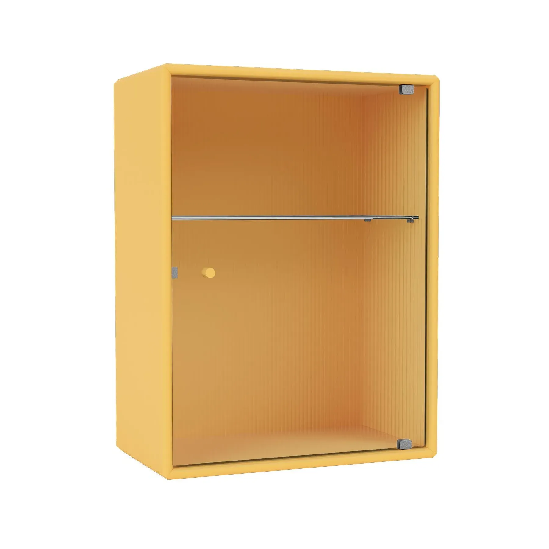 Ripple Bathroom Cabinet with Glass Door - Acacia image