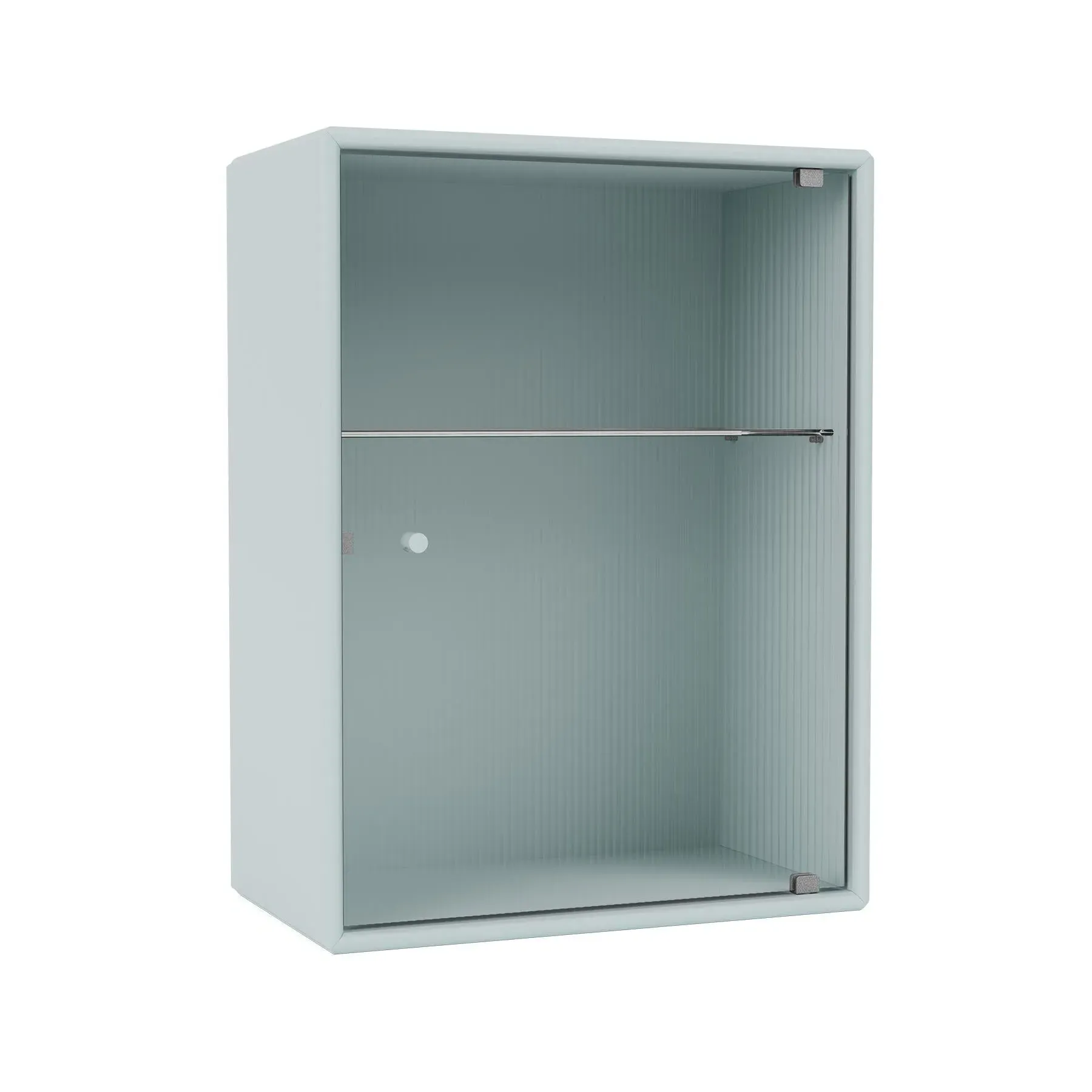 Ripple Bathroom Cabinet with Glass Door - Black