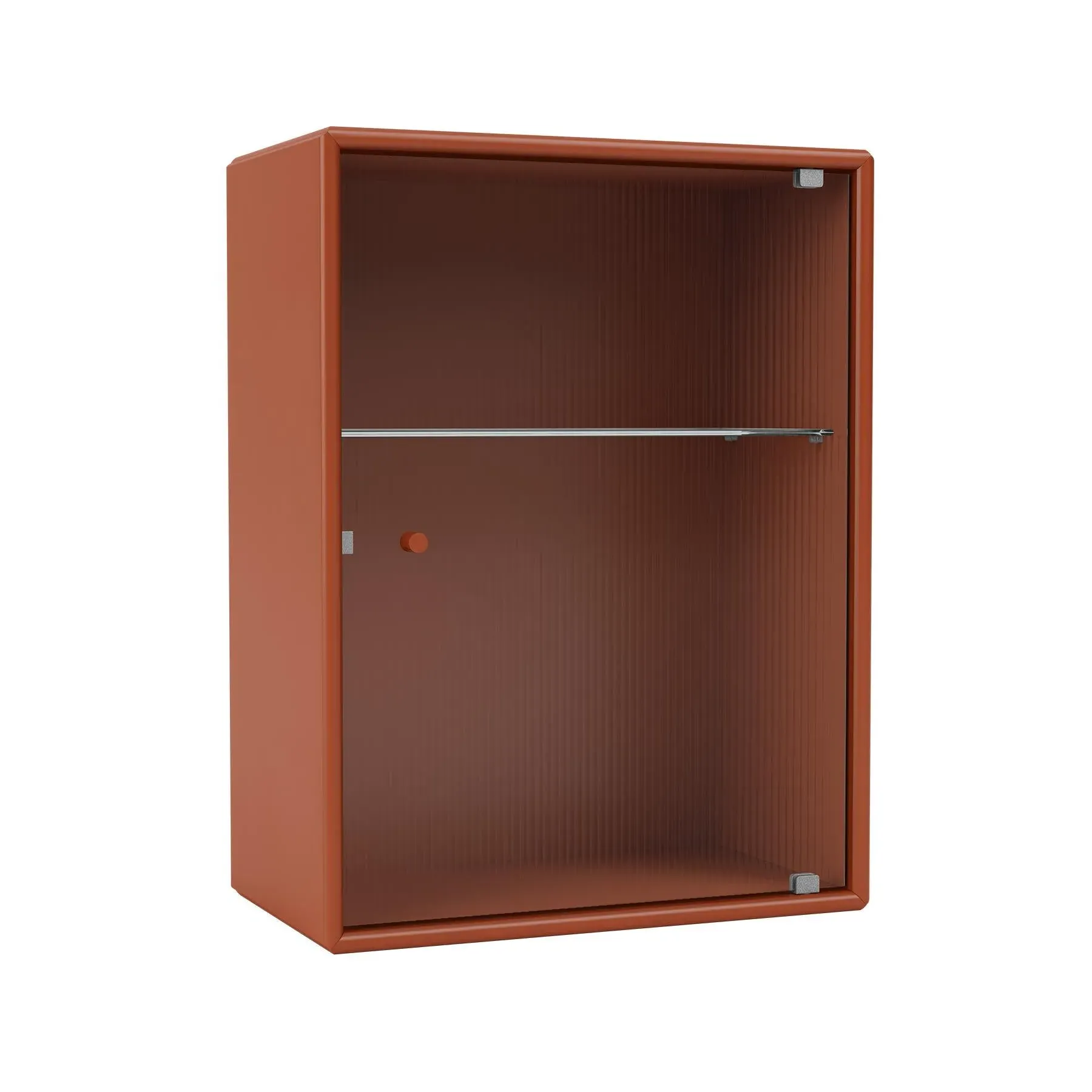 Ripple Bathroom Cabinet with Glass Door - Black