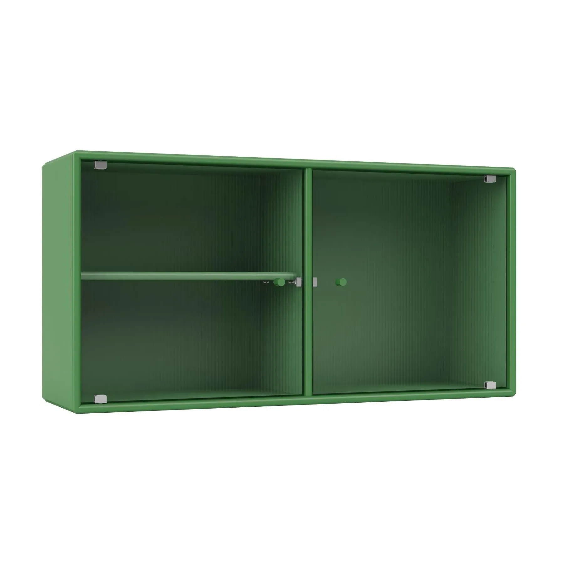Ripple Cabinet with Glass Doors - Parsley
