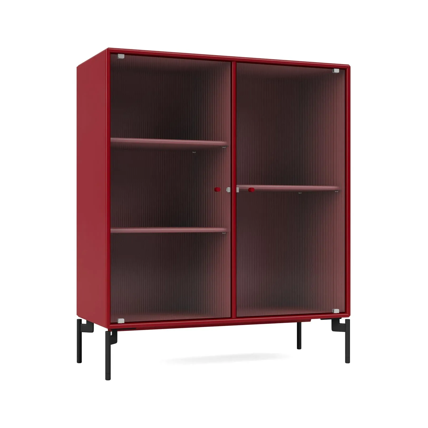 Ripple II Storage Cabinet - Beetroot