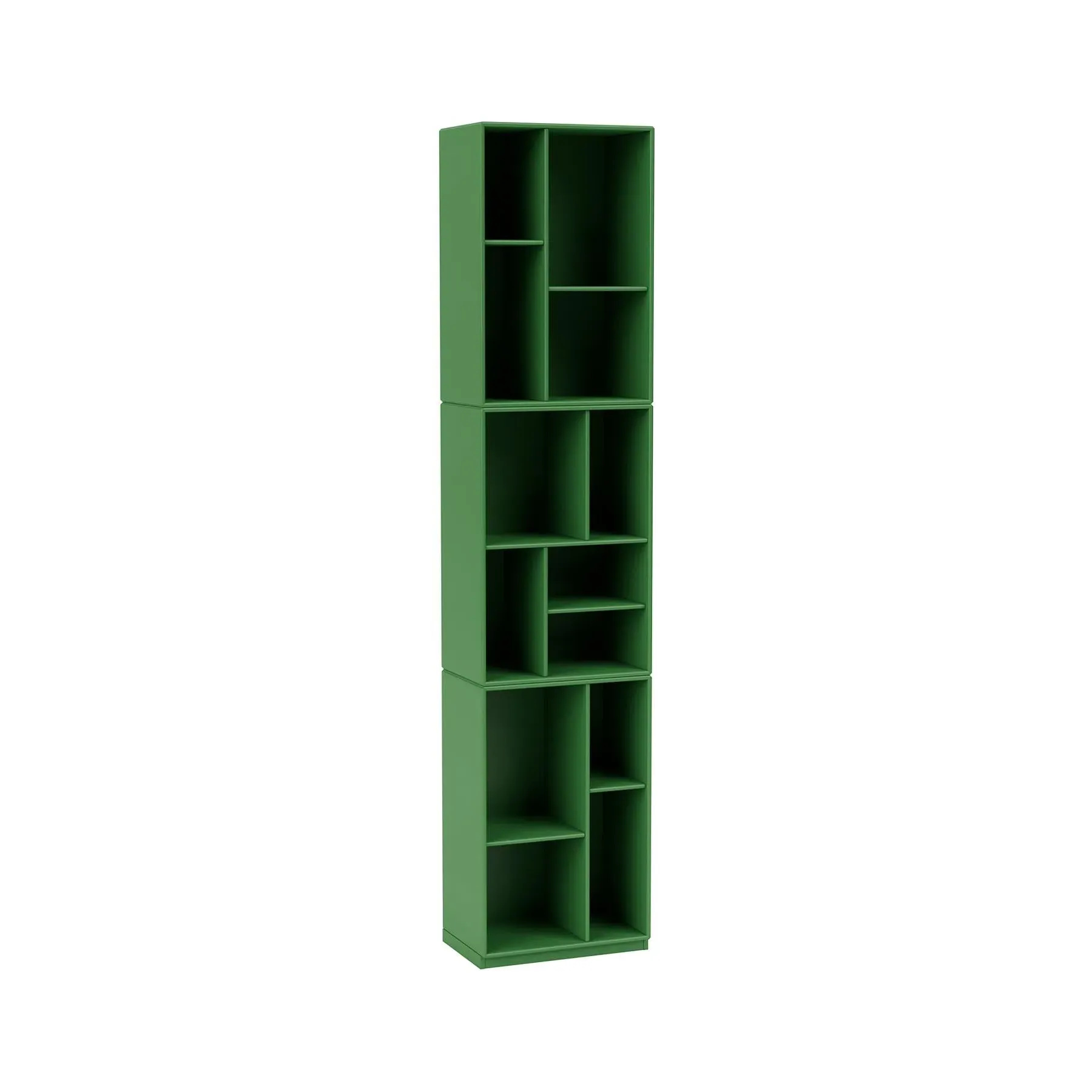 Slim Bookcase with Storage - Parsley