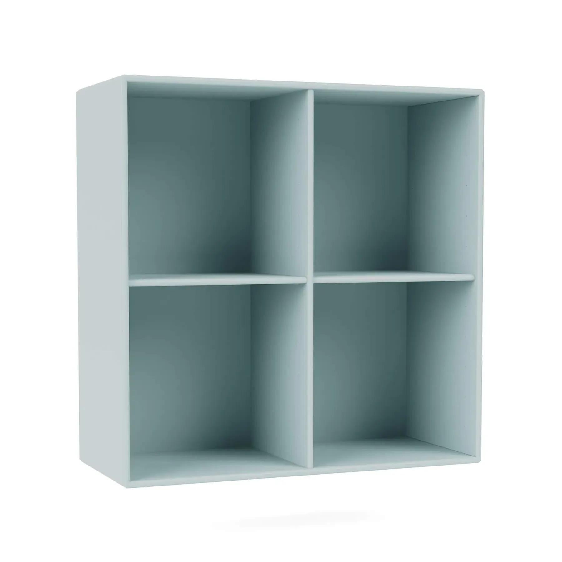 Wall Mounted Bookcase with 4 Compartments - Flint
