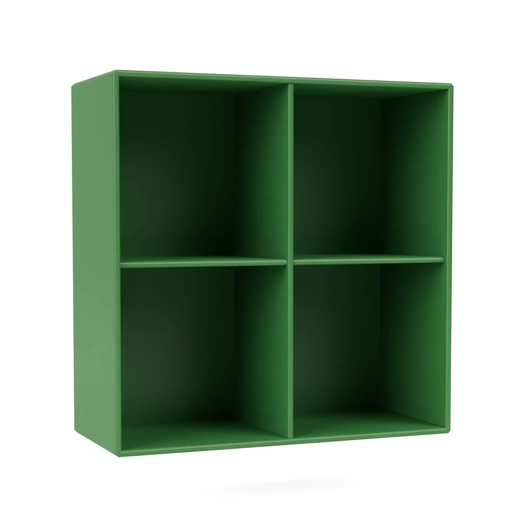Wall Mounted Bookcase with 4 Compartments - Parsley