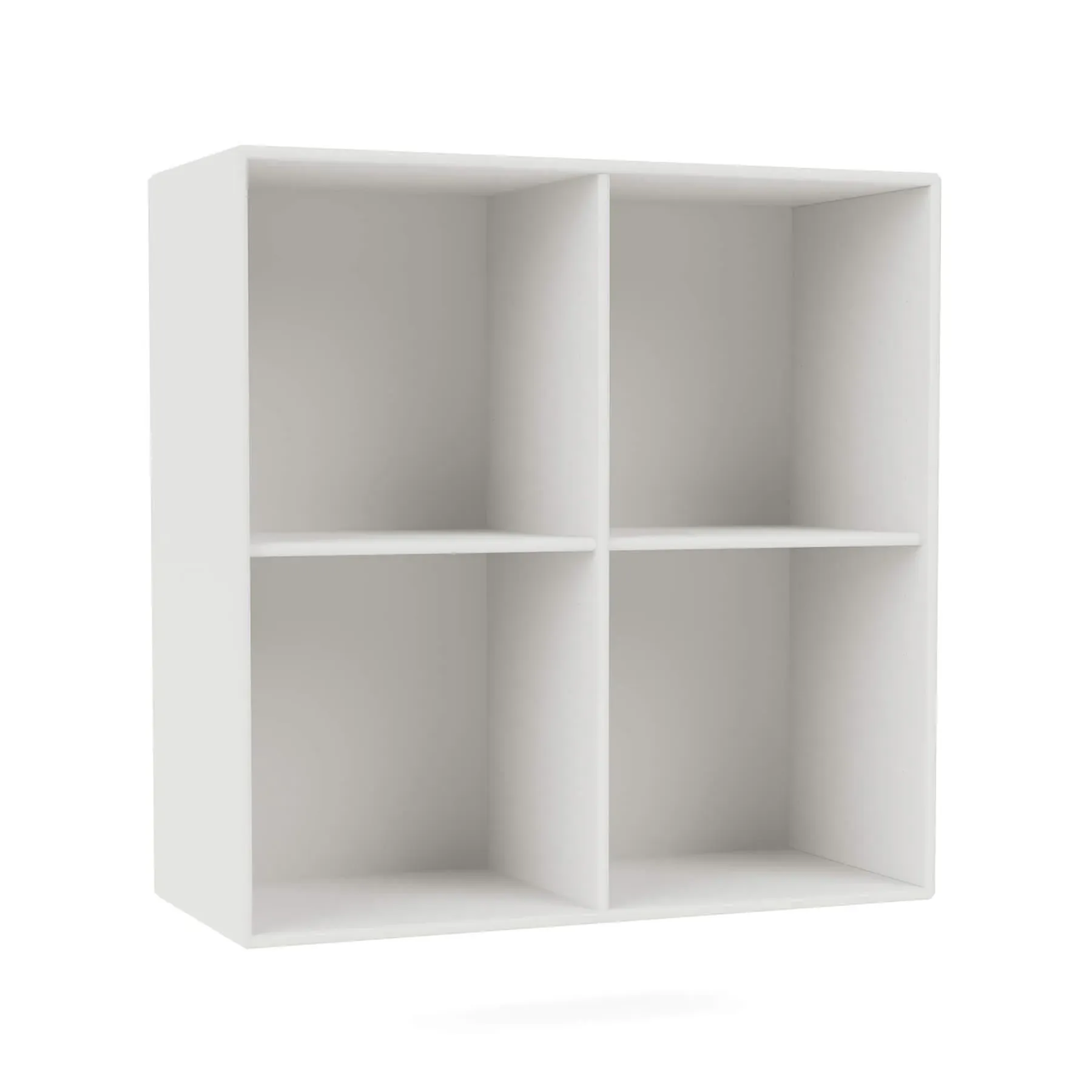 Wall Mounted Bookcase with 4 Compartments - White