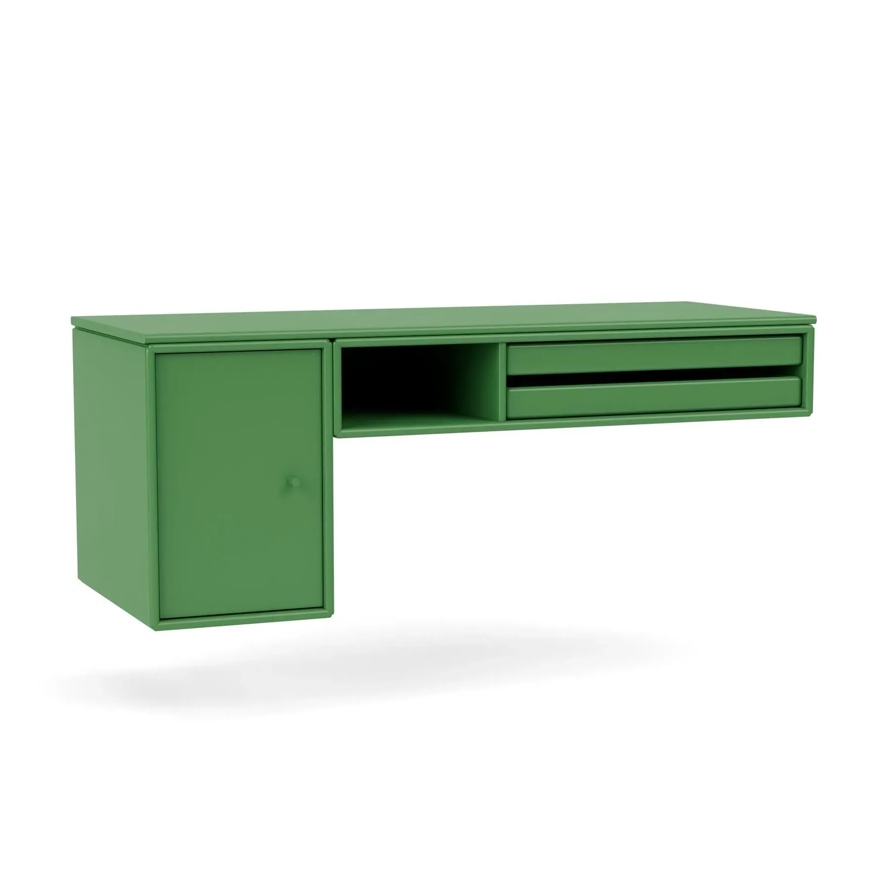Wall-Mounted Bureau Desk with Storage - Parsley