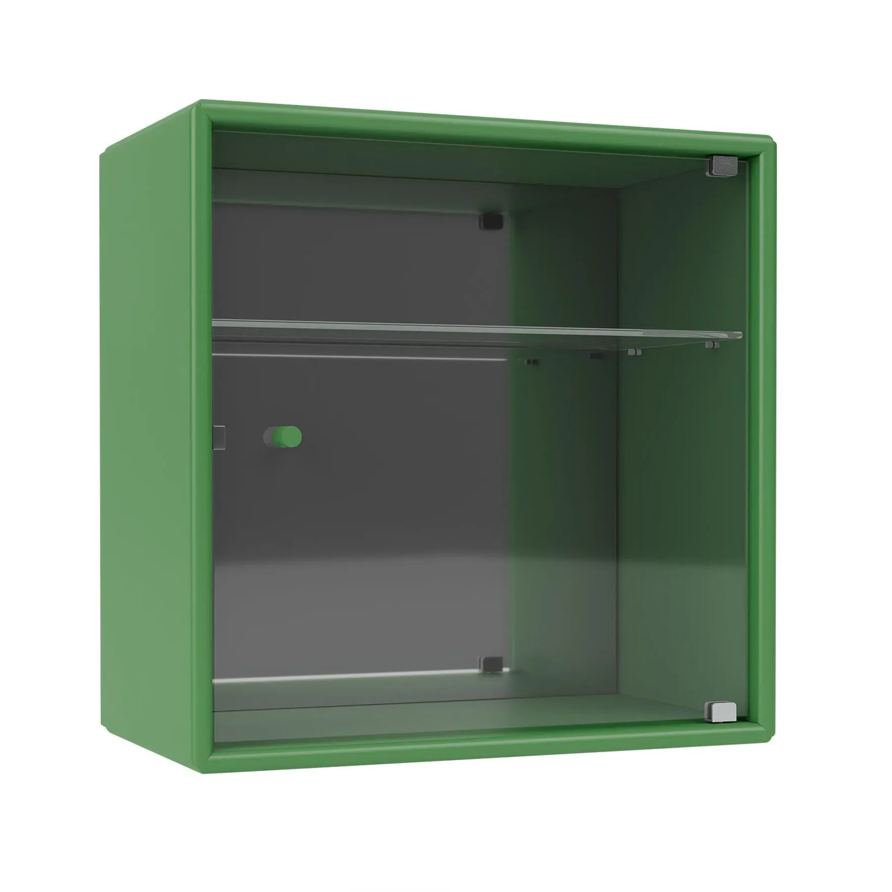 Wall-Mounted Perfume Cabinet with Mirror - Beetroot