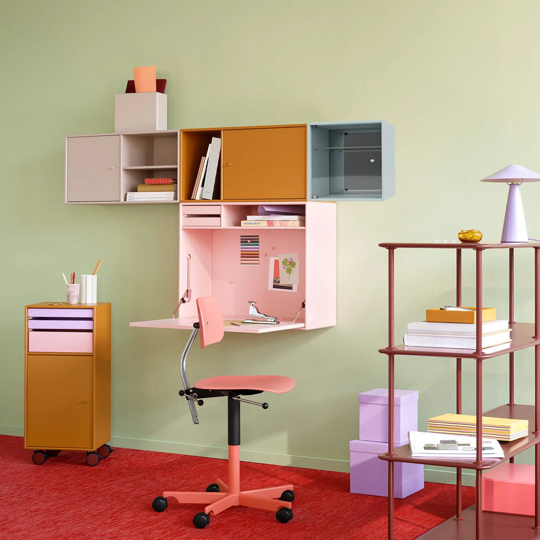 Wall-Mounted Perfume Cabinet with Mirror - Flint