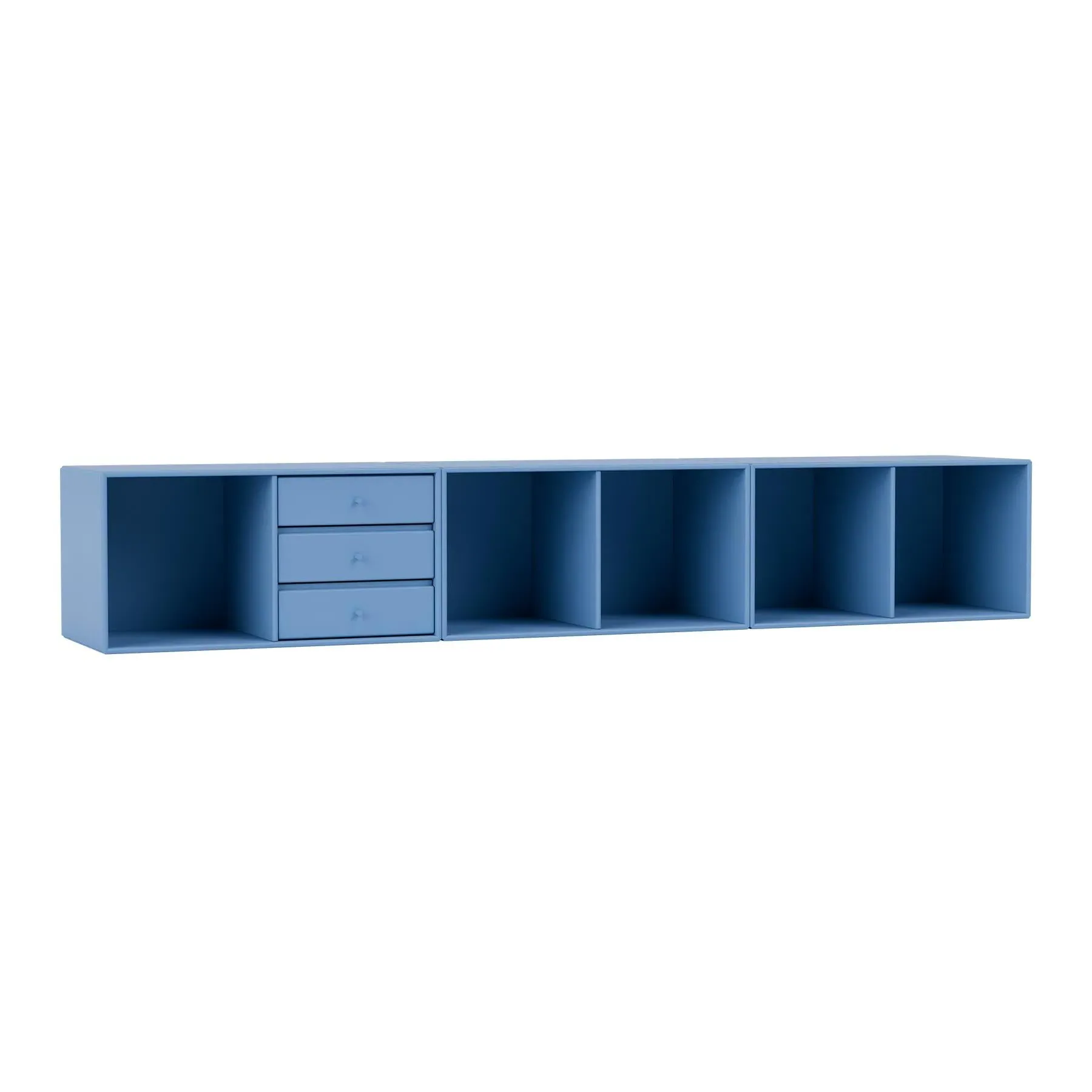 Wall Mounted Storage Bench - Azure