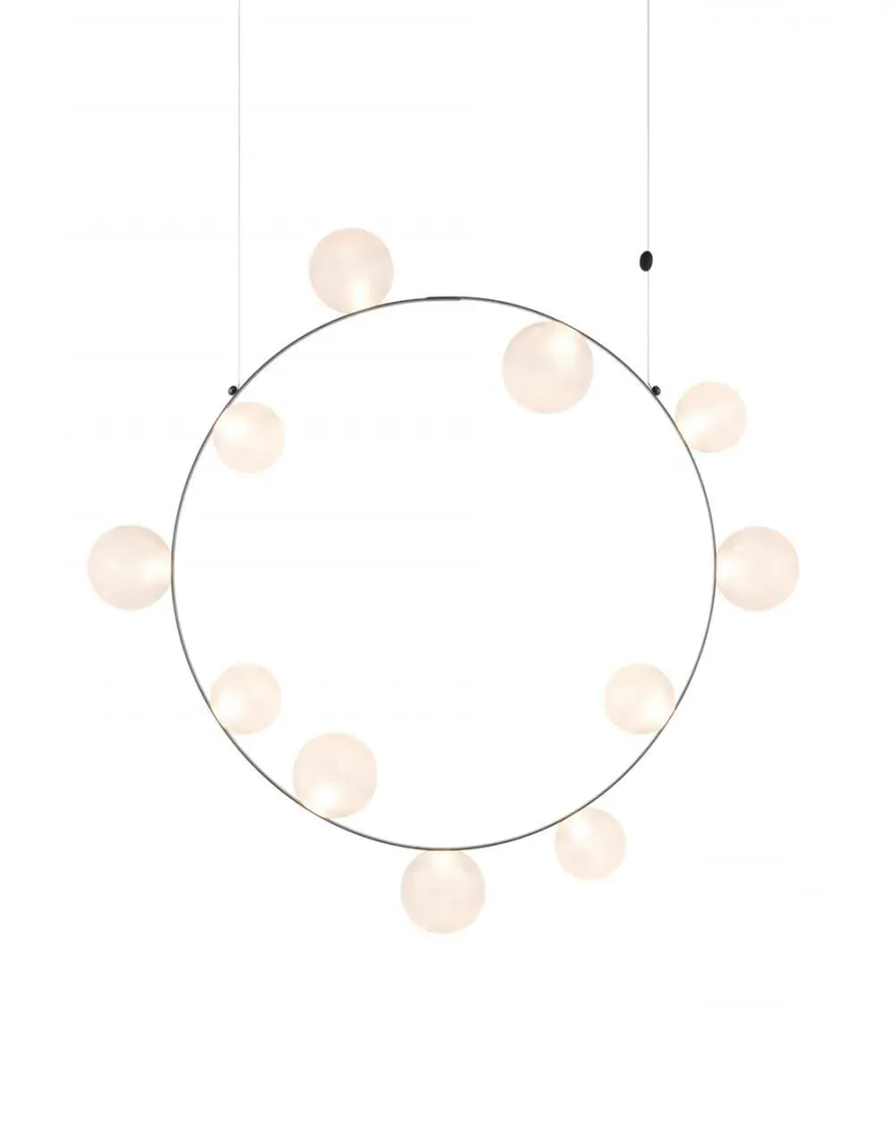 11-Light Bubble Chandelier - Frosted, Glass image