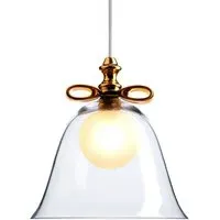 Bell Pendant Light with Bow - Clear, Glass