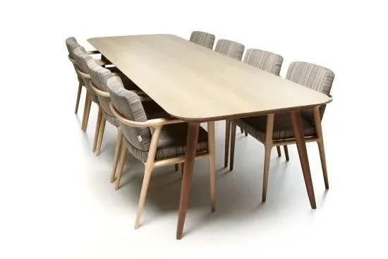 Small Rectangular Dining Table - White, Oak