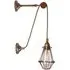 Adjustable Cage Wall Light - Brass, Metal