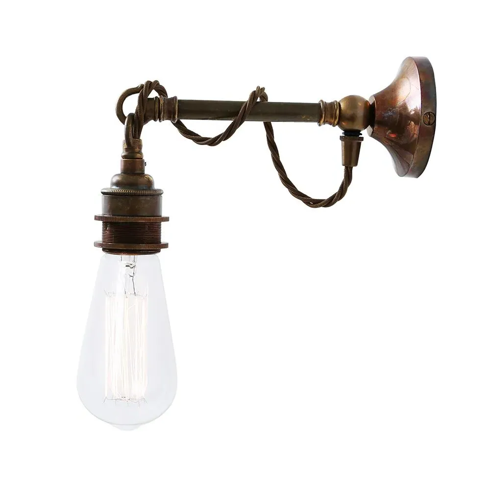 Cable Wall Light - Antique Brass image