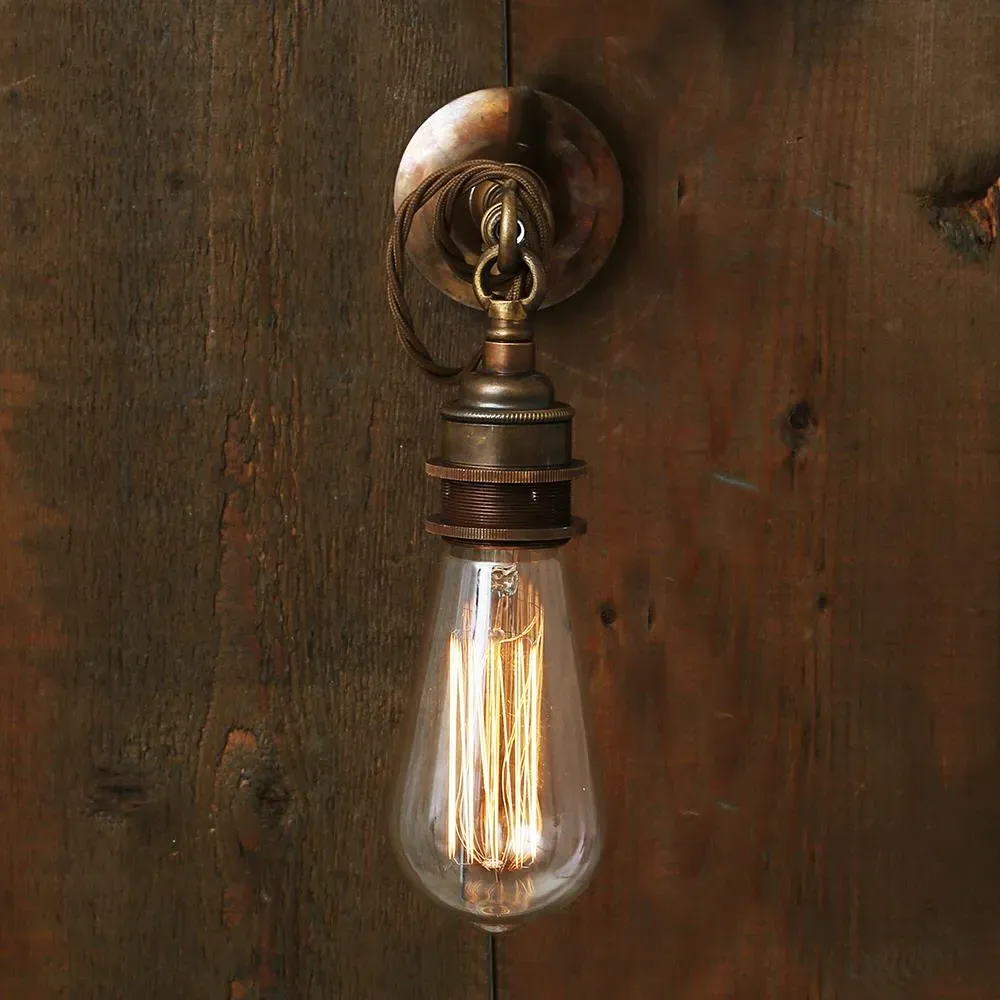 Cable Wall Light - Antique Silver