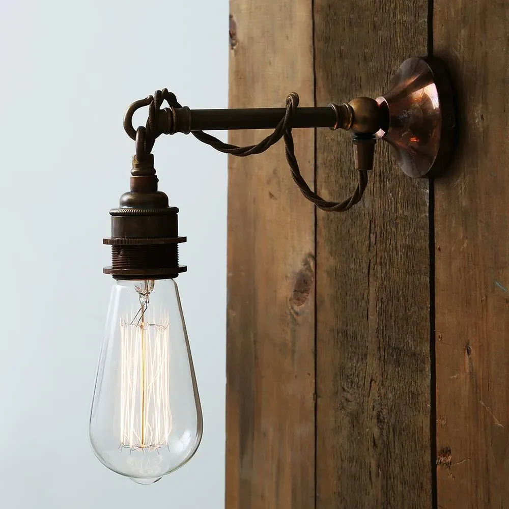 Cable Wall Light - Satin Brass