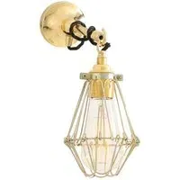 Cage Wall Light - Polished Brass