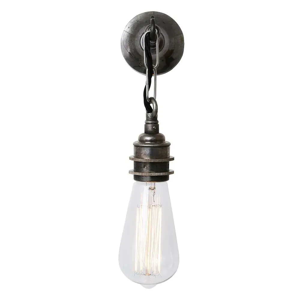 Chain Wall Light - Antique Silver, Metal