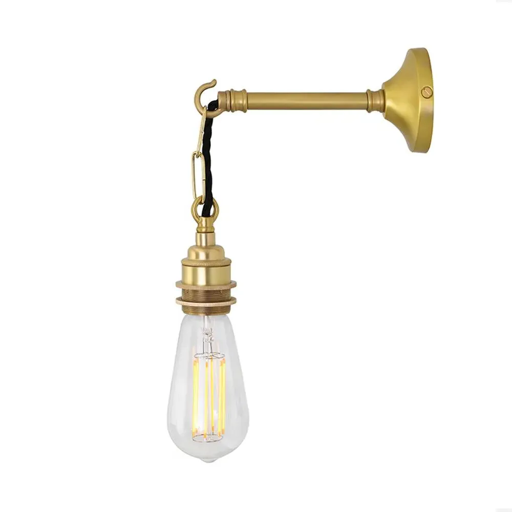 Chain Wall Light - Antique Silver, Metal