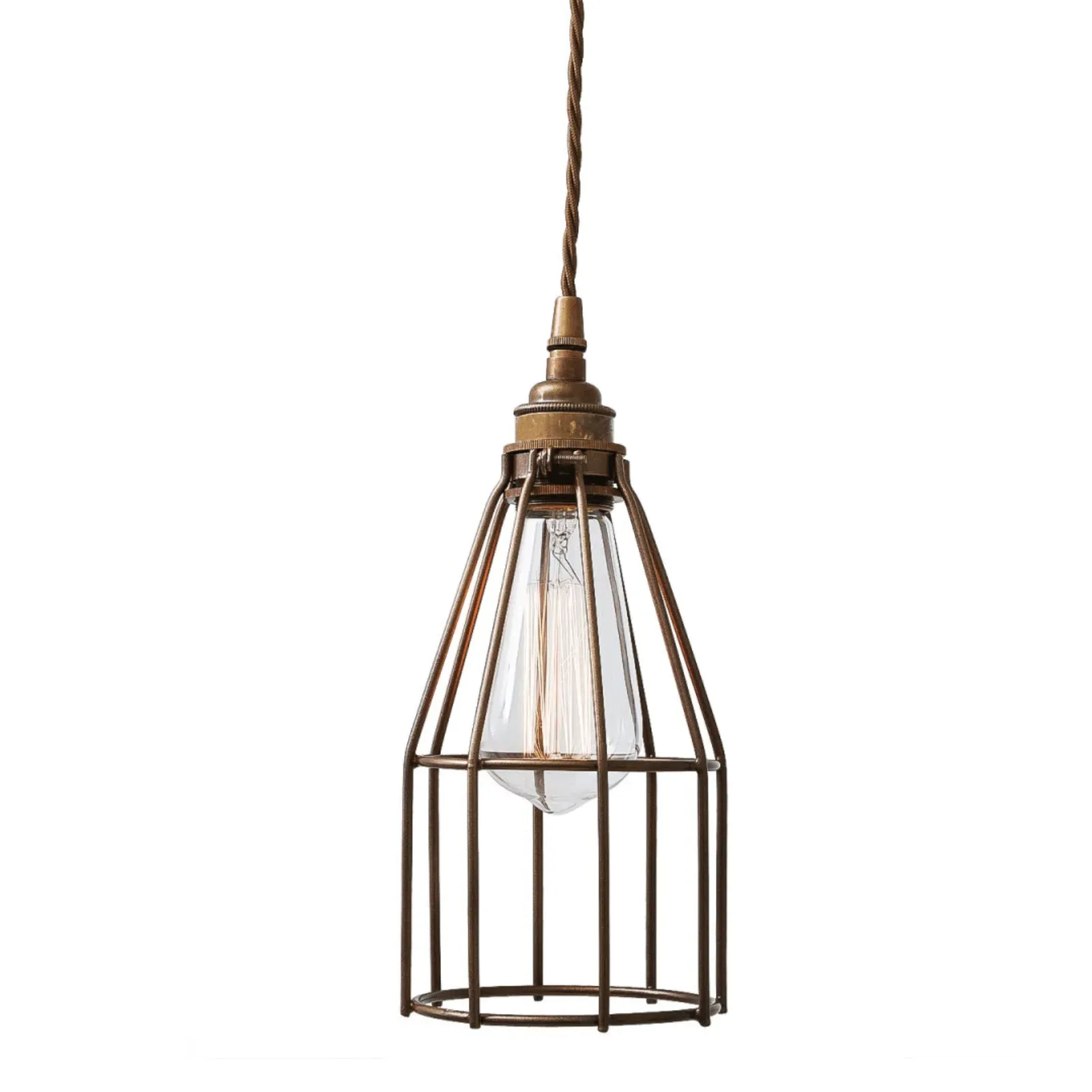 Classic Cage Pendant Light - Bronze image