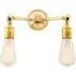 Double Wall Light - Polished Brass