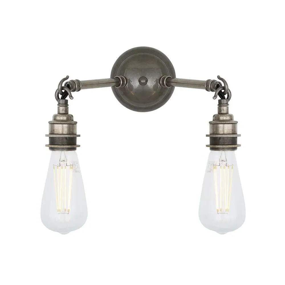 Double Wall Light - Satin Brass