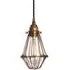 Industrial Cage Pendant Light - Maroon, Bronze