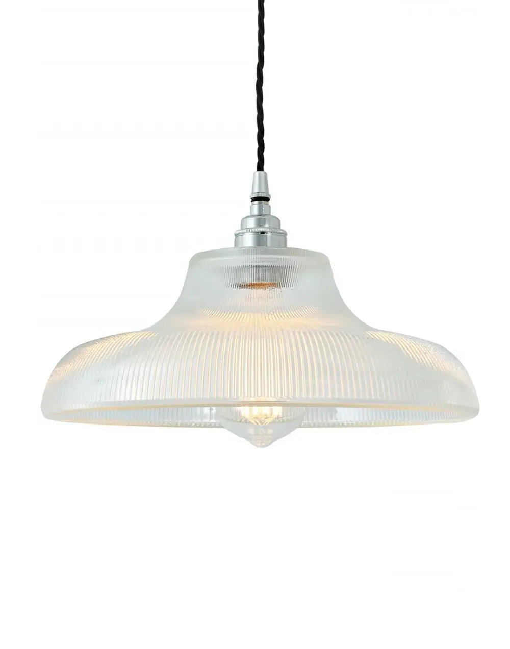 Industrial Railway Pendant Light - Polished Chrome image