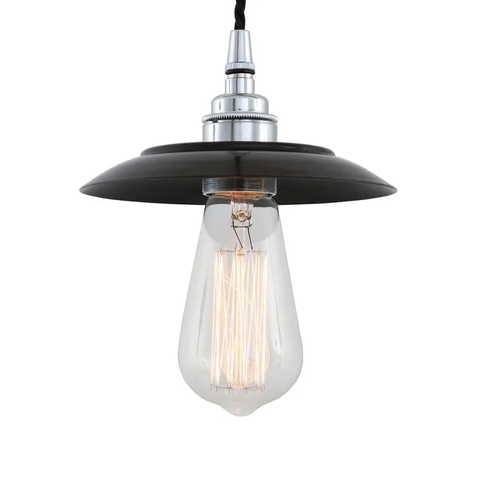 Pendant Light with Filament Bulb - Antique Brass