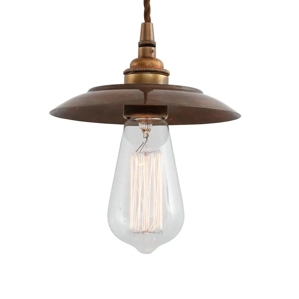 Pendant Light with Filament Bulb - Antique Brass image