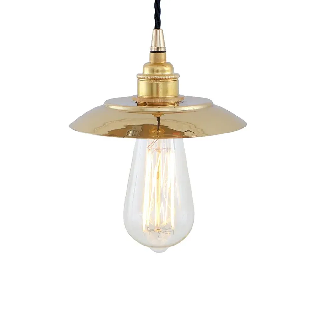 Pendant Light with Filament Bulb - White