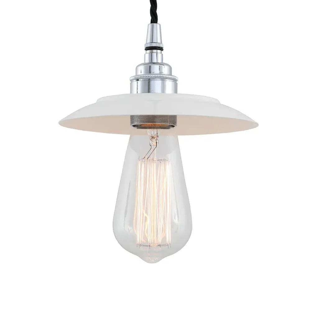 Pendant Light with Filament Bulb - White