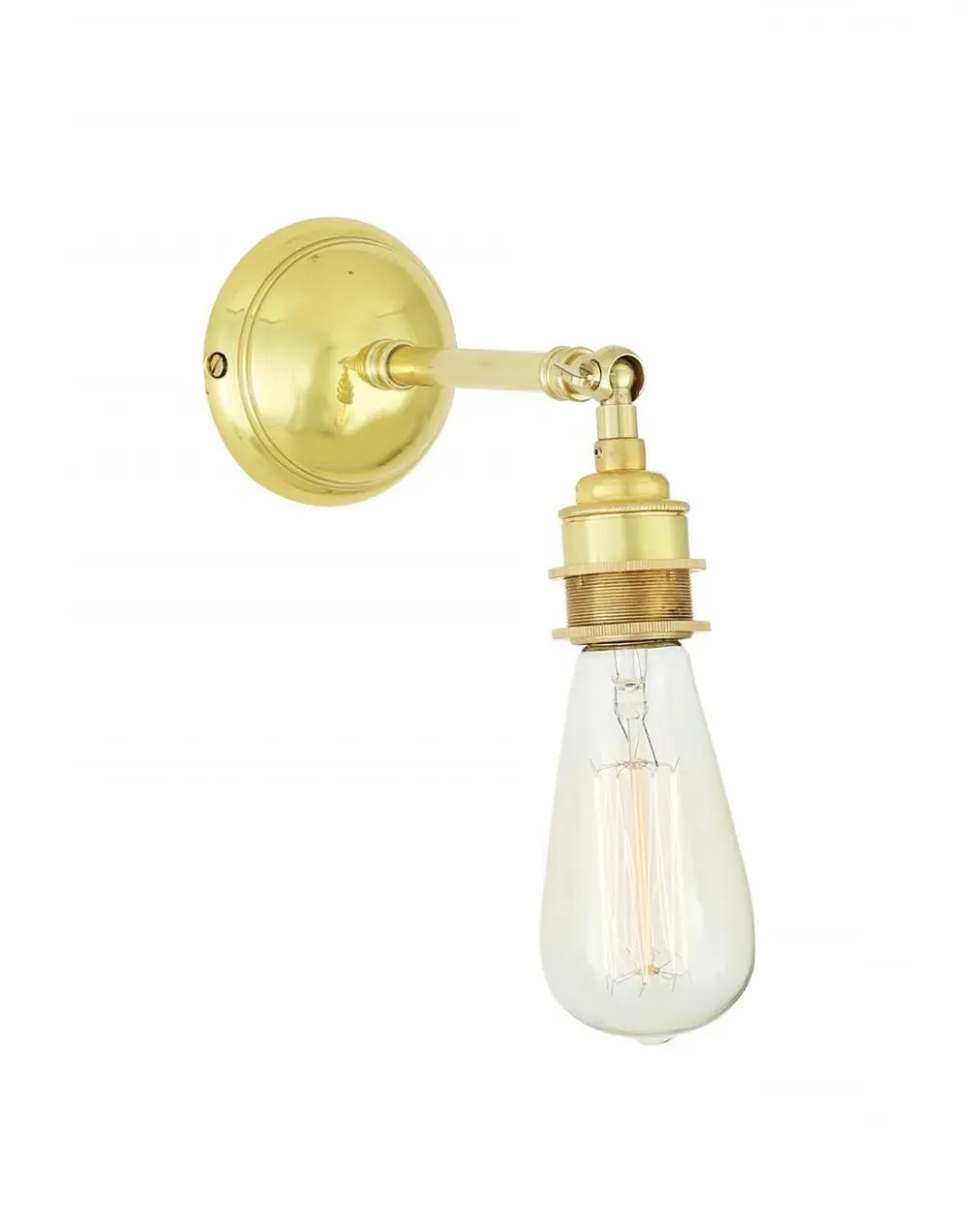 Wall Light with Exposed Design - Antique Silver, Metal