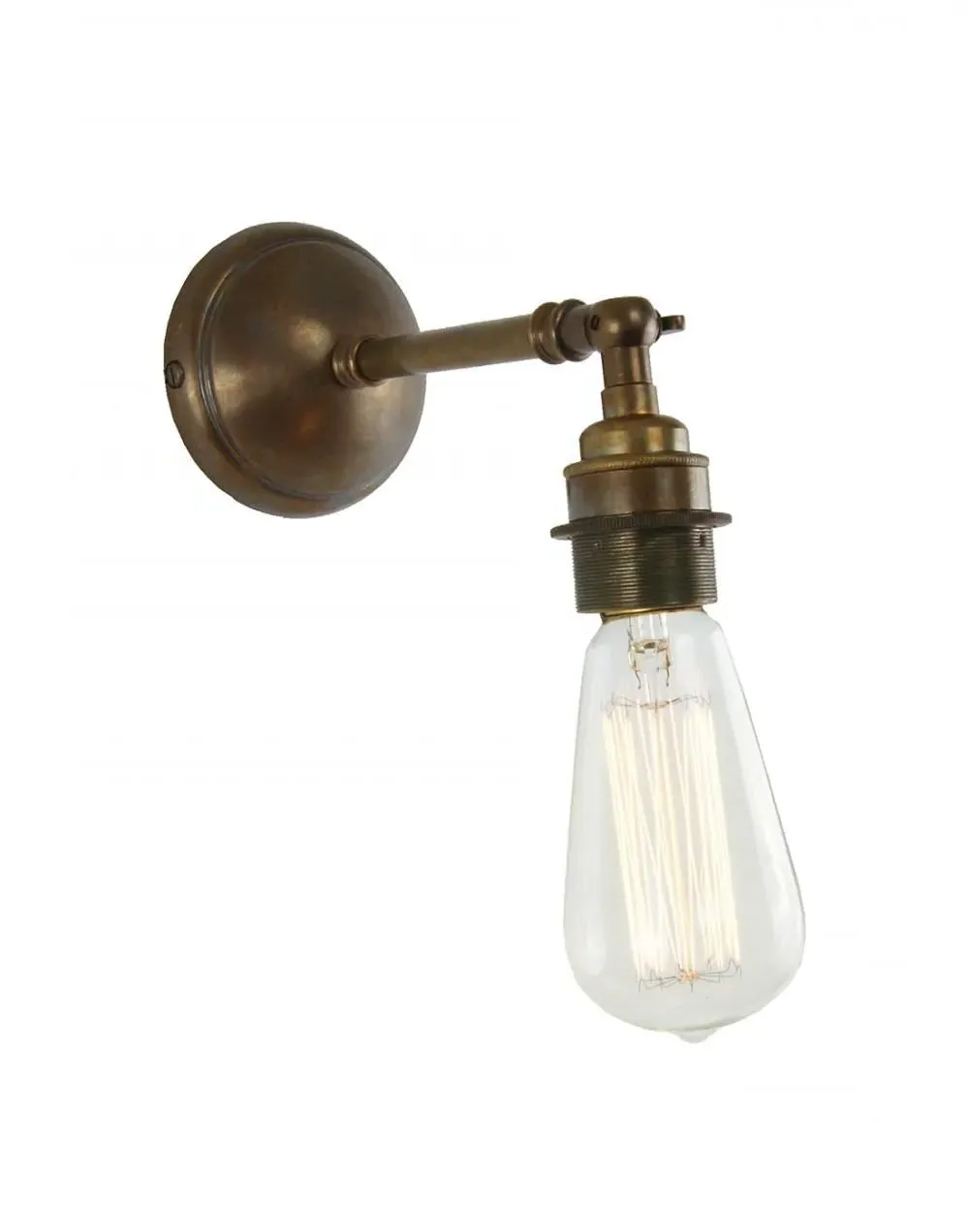 Wall Light with Exposed Design - Polished Brass, Metal