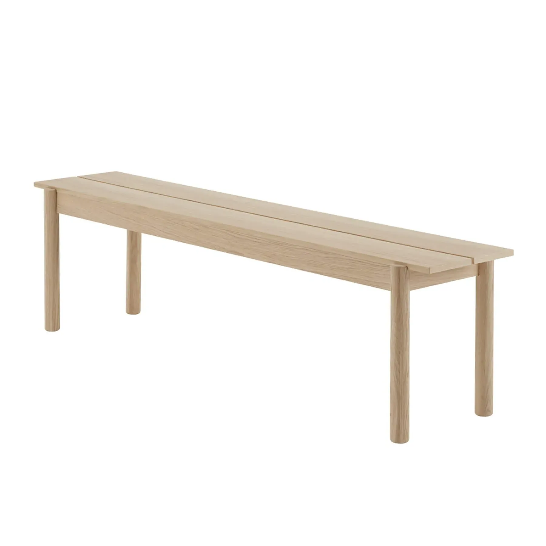 110cm Bench - Oak, Solid Wood
