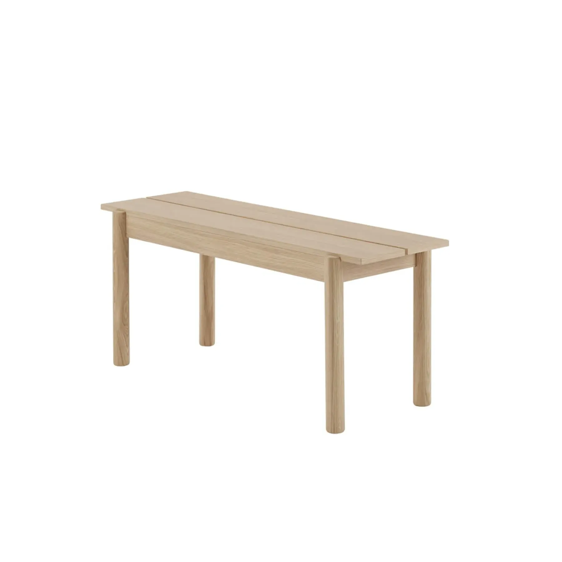 110cm Bench - Oak, Solid Wood image