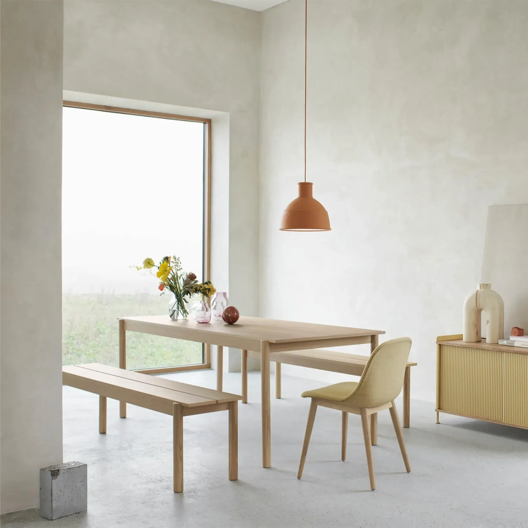 170cm Bench - Oak, Solid Wood