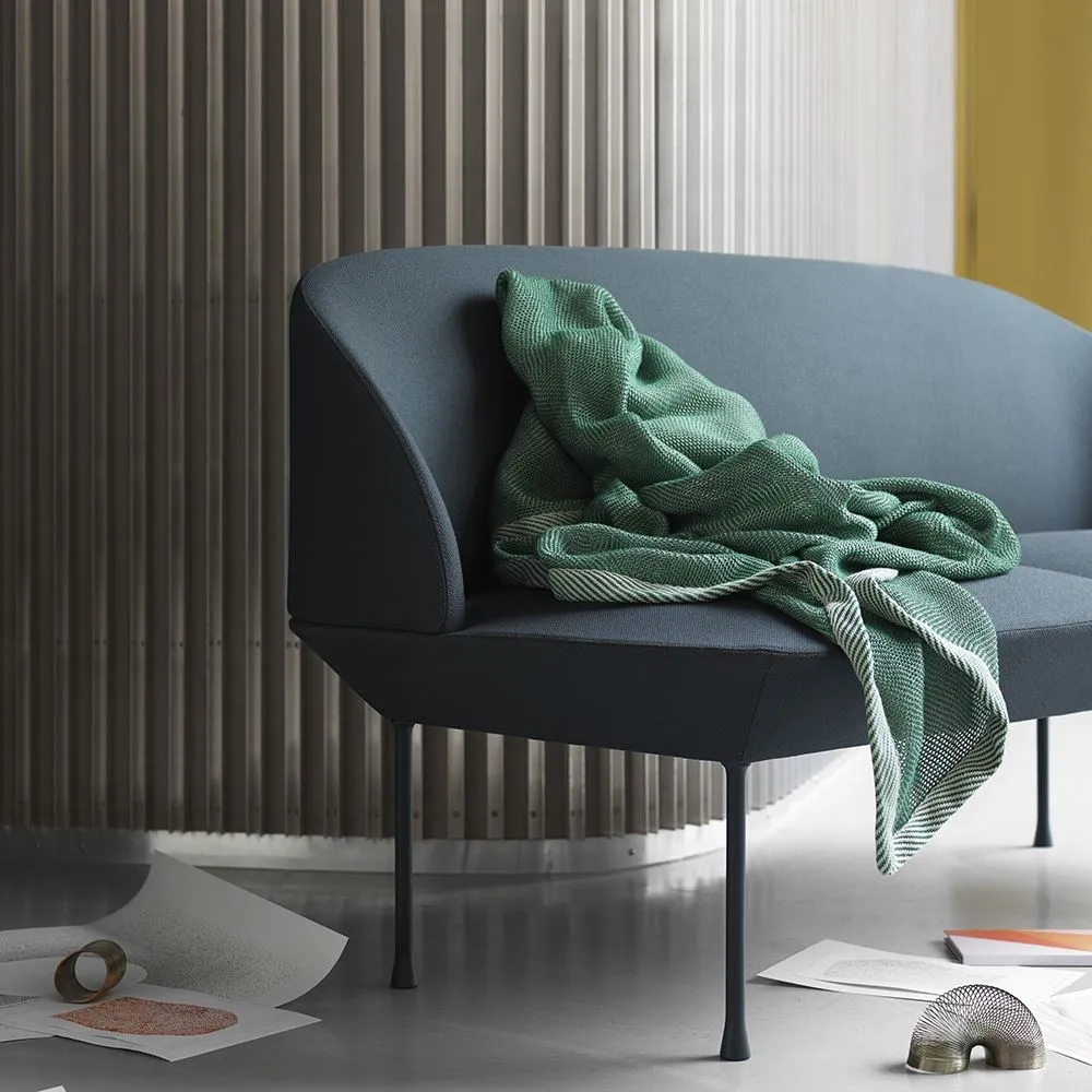 2-Seater Sofa with Built-in Pillows - Yellow