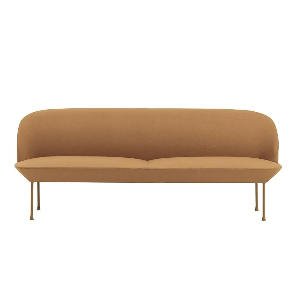 3-Seater Sofa with Built-in Pillows - Blue image