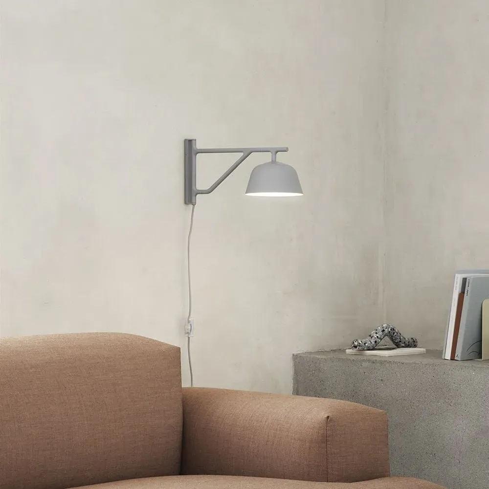 Adjustable Wall Light with Rotating Arm - White
