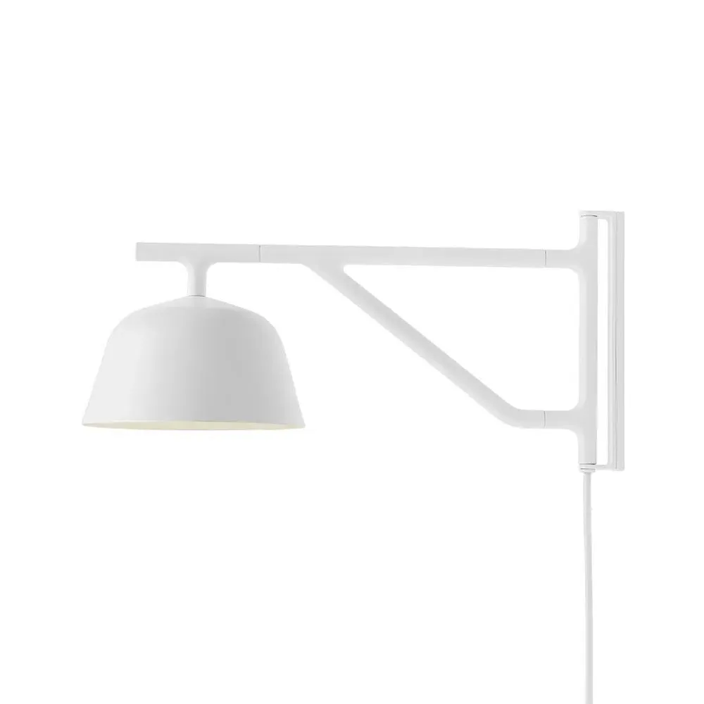 Adjustable Wall Light with Rotating Arm - White