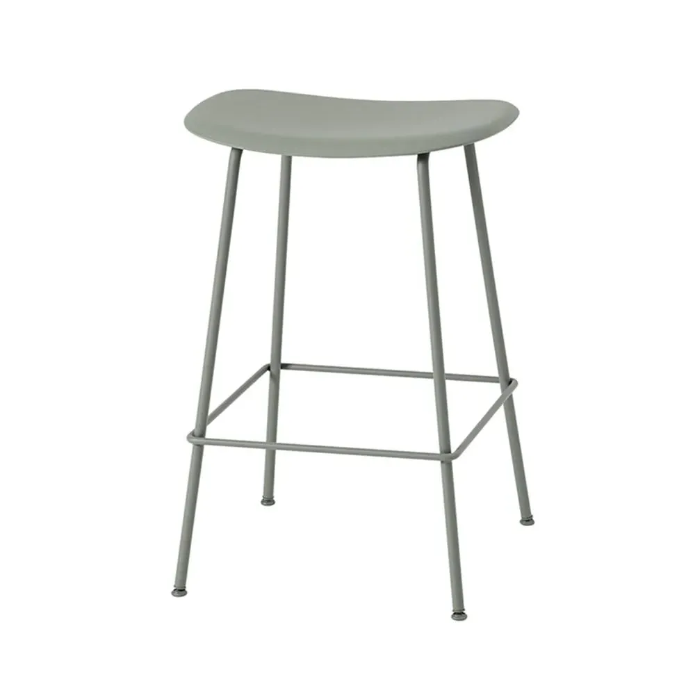 Bar Stool with Tube Base - Green, Composite