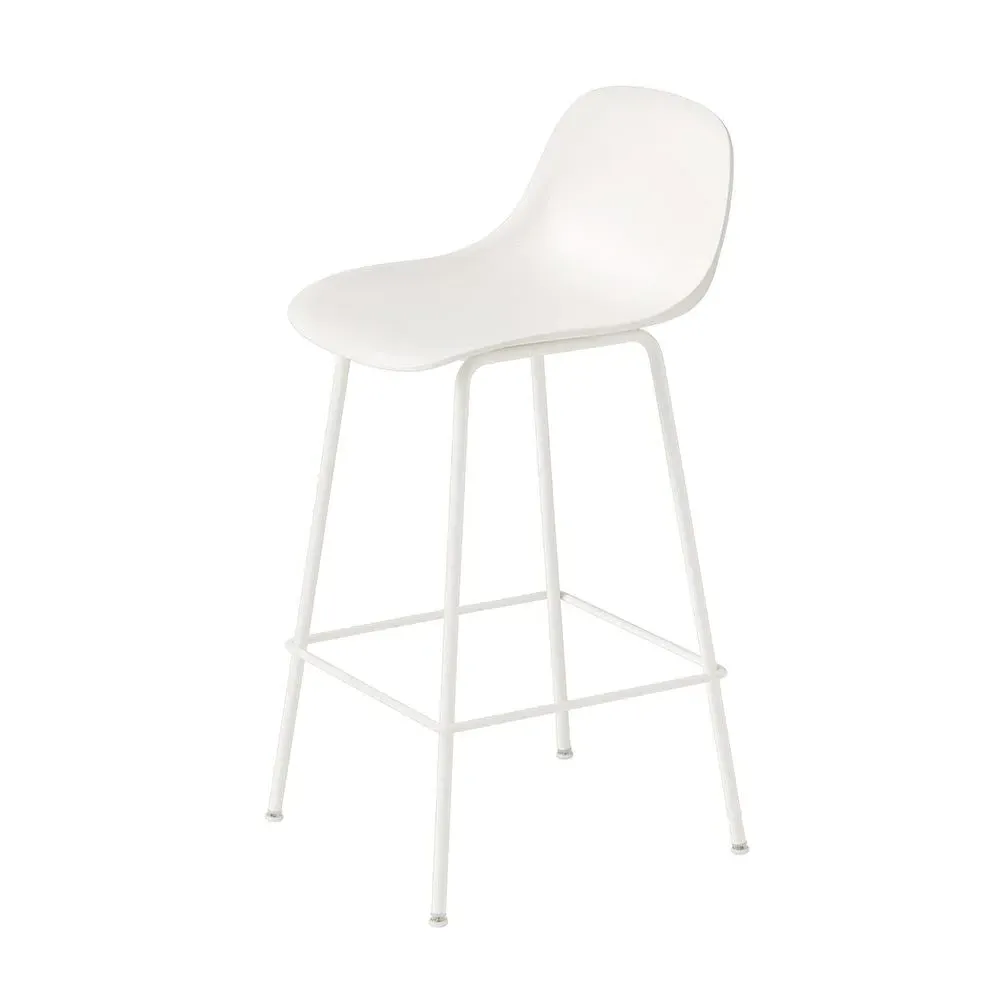 Bar Stool with Tube Base - Grey, Composite
